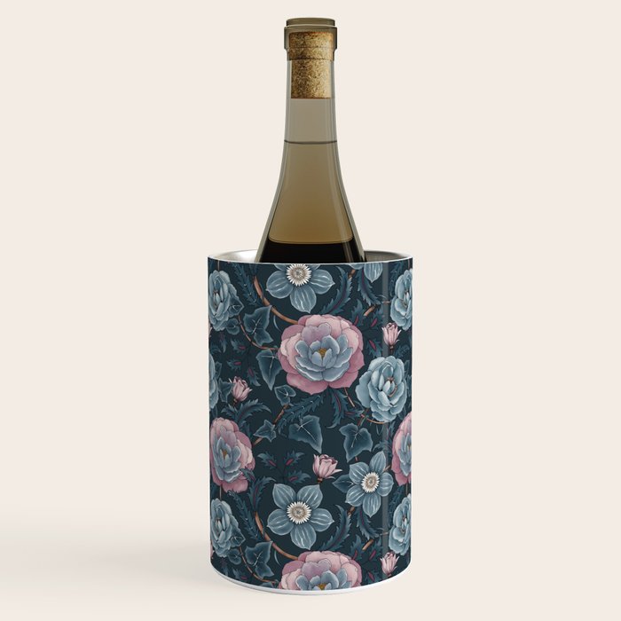 Dark Floral Elegance Wine Chiller Gallery Image 3