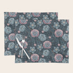Dark Floral Elegance Placemat Gallery Image 1