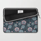 Dark Floral Elegance Laptop Sleeve Gallery Image 2