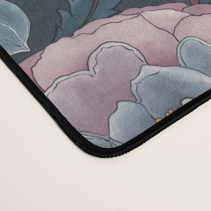 Dark Floral Elegance Desk Mat Gallery Image 4