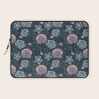 Dark Floral Elegance Laptop Sleeve Gallery Image 1