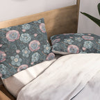 Dark Floral Elegance Pillow Sham Gallery Image 2