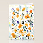 Cali Poppies + wild flowers Stationery Card Gallery Image 2
