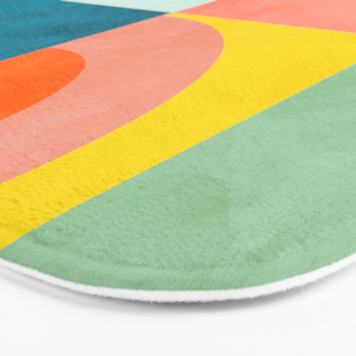 mid mod summer checkers Bath Mat Gallery Image 3