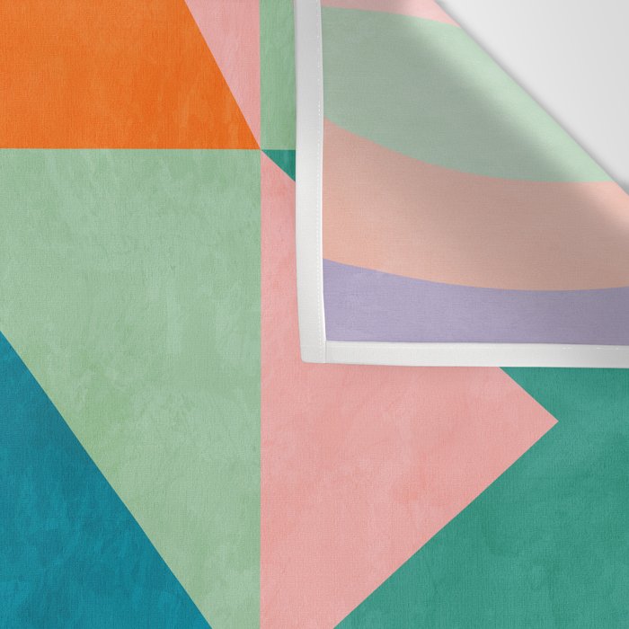 mid mod summer checkers Wall Tapestry Gallery Image 3