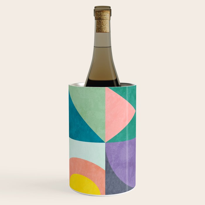 mid mod summer checkers Wine Chiller Gallery Image 3
