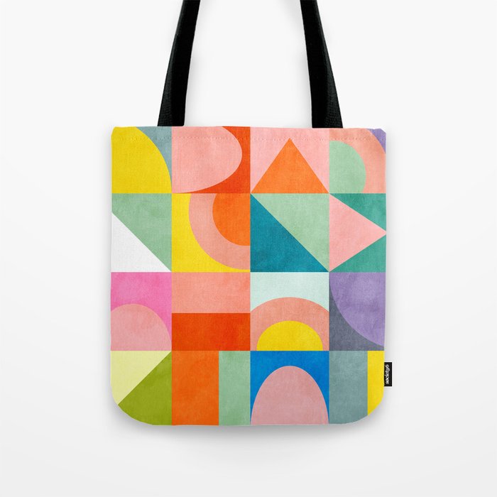 mid mod summer checkers Tote Bag Gallery Image 1