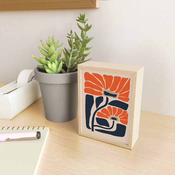 bold baby flower  Mini Art Print Gallery Image 2