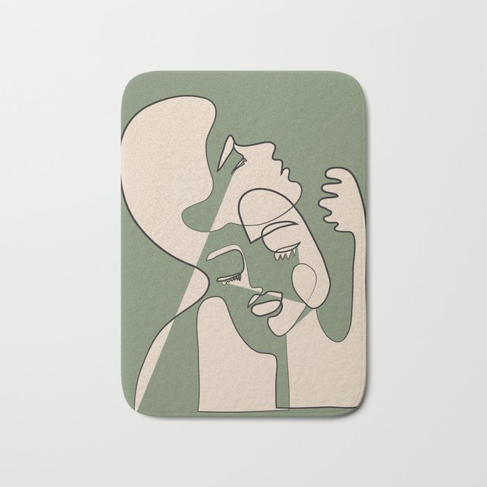Abstract Faces 7 Bath Mat Gallery Image 1