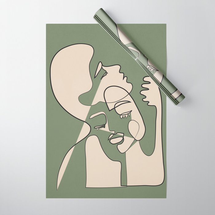 Abstract Faces 7 Wrapping Paper Gallery Image 1