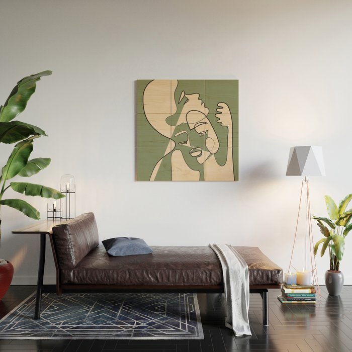 Abstract Faces 7 Wood Wall Art Gallery Image 2