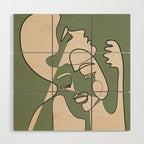 Abstract Faces 7 Wood Wall Art Gallery Image 1