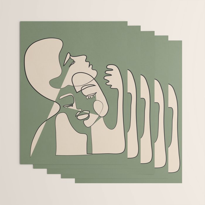 Abstract Faces 7 Wrapping Paper Gallery Image 3