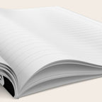 Black and white abstract organic shape pattern Notebook Gallery Image 2