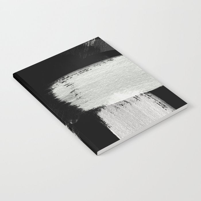brush stroke black white painted Notebook Gallery Image 1