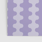 Purple Ogee A-Go-Go Vertical Stripes Pop Pattern in Lavender Monochrome Poster Gallery Image 3