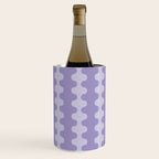 Purple Ogee A-Go-Go Vertical Stripes Pop Pattern in Lavender Monochrome Wine Chiller Gallery Image 1