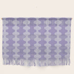 Purple Ogee A-Go-Go Vertical Stripes Pop Pattern in Lavender Monochrome Wall Hanging Gallery Image 1