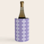 Purple Ogee A-Go-Go Vertical Stripes Pop Pattern in Lavender Monochrome Wine Chiller Gallery Image 3