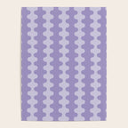 Purple Ogee A-Go-Go Vertical Stripes Pop Pattern in Lavender Monochrome Poster Gallery Image 4