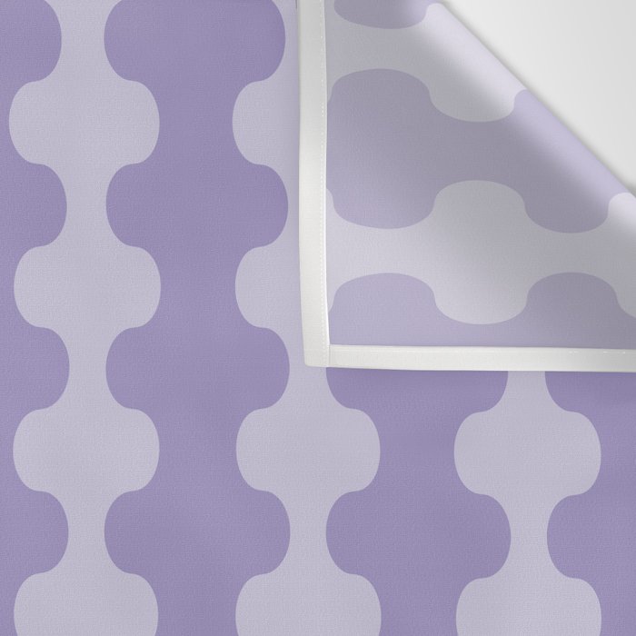 Purple Ogee A-Go-Go Vertical Stripes Pop Pattern in Lavender Monochrome Wall Tapestry Gallery Image 3