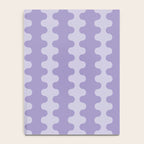 Purple Ogee A-Go-Go Vertical Stripes Pop Pattern in Lavender Monochrome Notebook Gallery Image 4