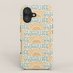 Sunshine - gold and sky blue iPhone Case Gallery Image 1