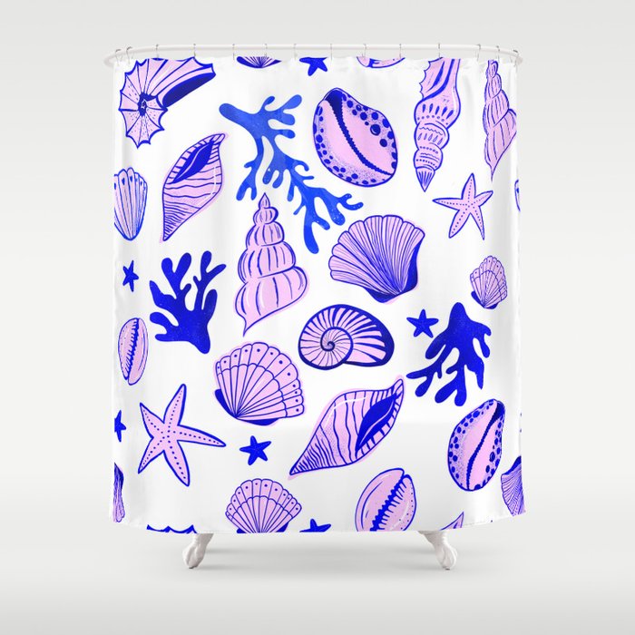 Vitamin Sea - Shells on the Beach Shower Curtain Gallery Image 1