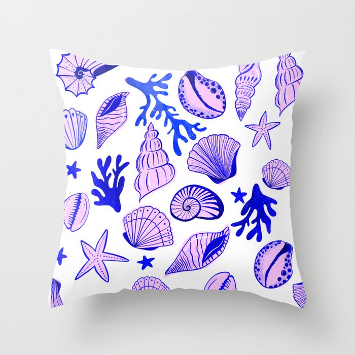 Vitamin Sea - Shells on the Beach Throw Pillow Gallery Image 6