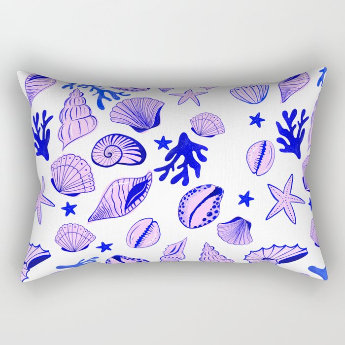 Vitamin Sea - Shells on the Beach Rectangular Pillow Gallery Image 1