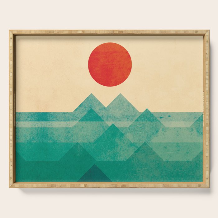 The ocean, the sea, the wave Serving Tray Gallery Image 1