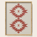 Southwestern Minimalism - Red Neutral Beige Serving Tray Gallery Image 1