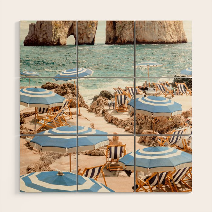 La Fontelina Beach Wood Wall Art Gallery Image 1
