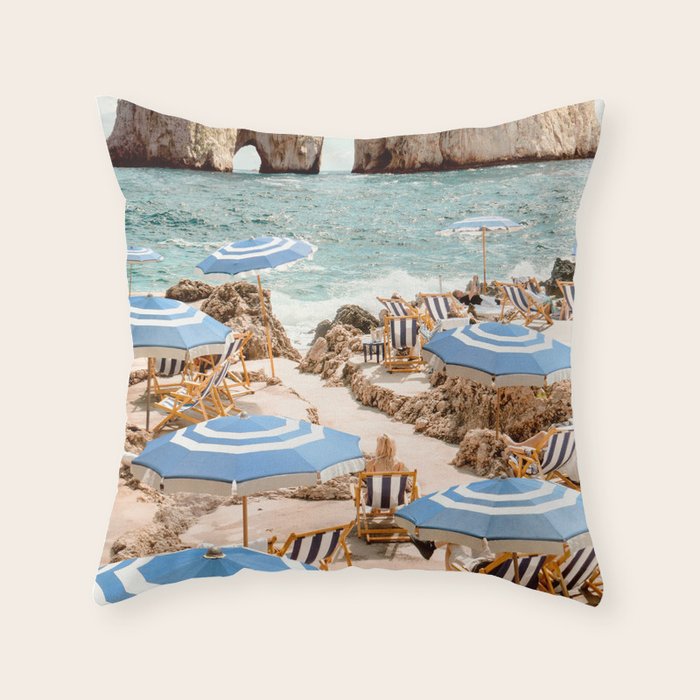 La Fontelina Beach Throw Pillow Gallery Image 6