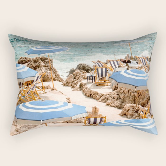 La Fontelina Beach Rectangular Pillow Gallery Image 1