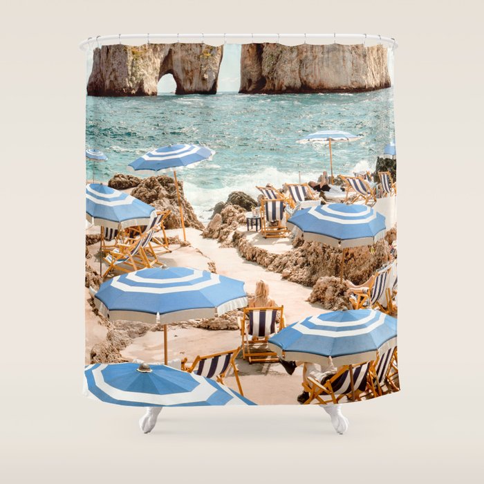 La Fontelina Beach Shower Curtain Gallery Image 1