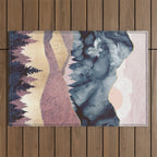 Mauve Vista Outdoor Rug Gallery Image 1