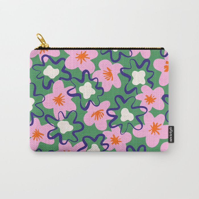 Bright Floral Carry All Pouch Gallery Image 1