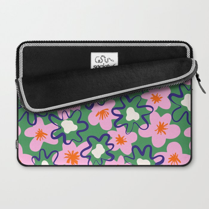 Bright Floral Laptop Sleeve Gallery Image 2