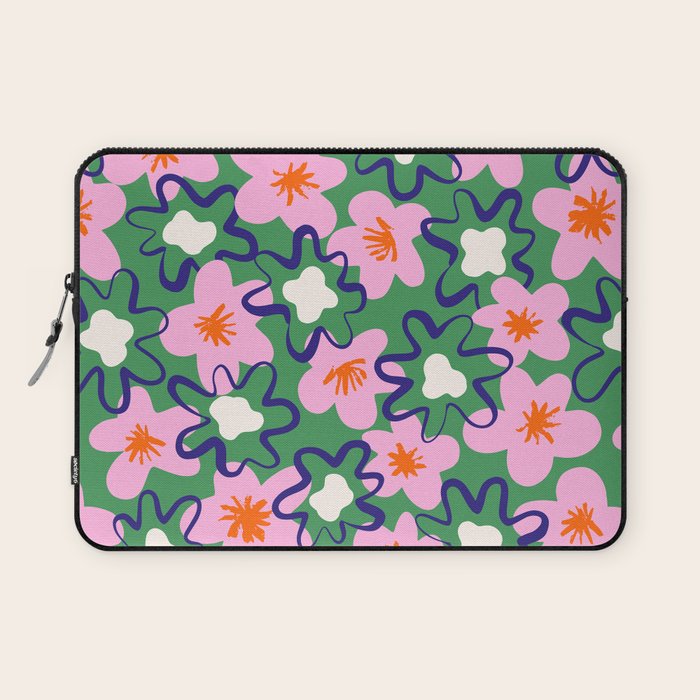 Bright Floral Laptop Sleeve Gallery Image 1