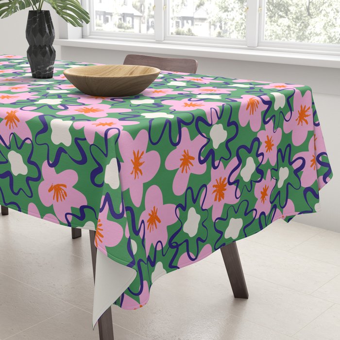 Bright Floral Tablecloth Gallery Image 3