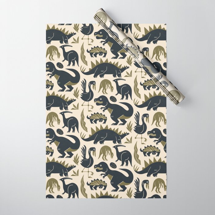 Jurassic Friends Wrapping Paper Gallery Image 1
