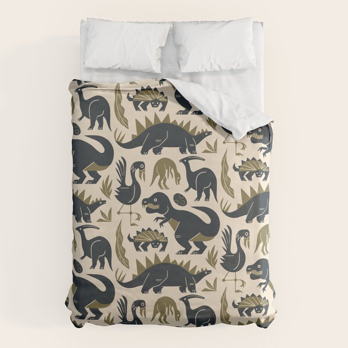 Jurassic Friends Duvet Cover Gallery Image 1