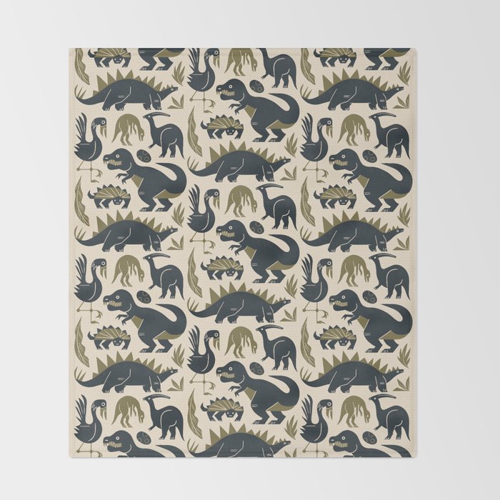 Jurassic Friends Throw Blanket Gallery Image 2