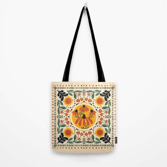 Scandinavian Wildflowers Tote Bag Gallery Image 2