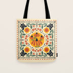 Scandinavian Wildflowers Tote Bag Gallery Image 1