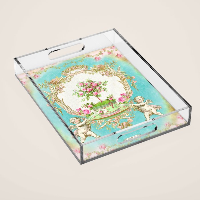 French Baroque Patisserie Tea Acrylic Tray Gallery Image 1