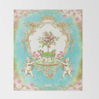 French Baroque Patisserie Tea Throw Blanket Gallery Image 2