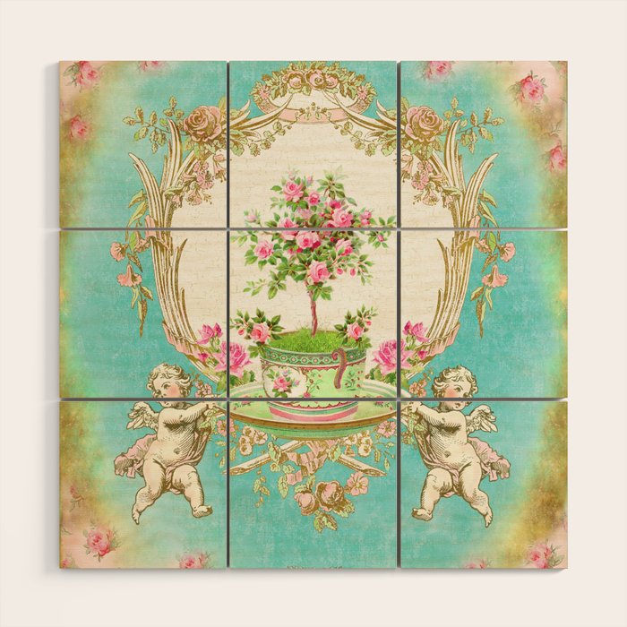 French Baroque Patisserie Tea Wood Wall Art Gallery Image 1