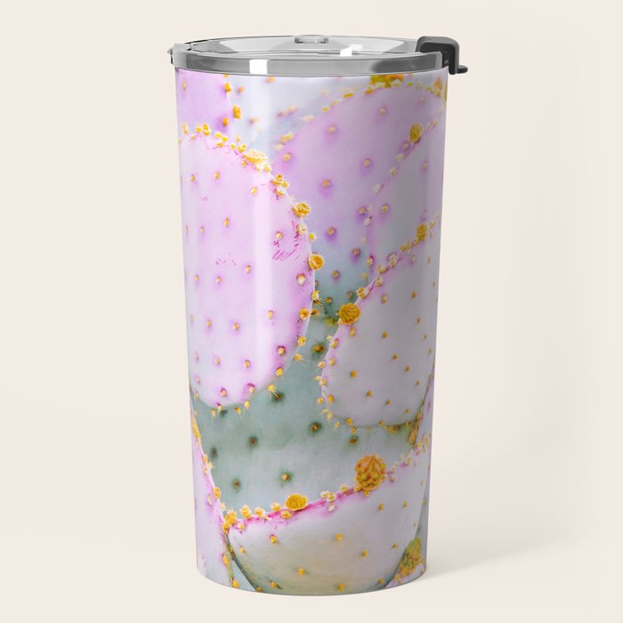 Prickly Pear Photography Pastel Cactus Travel Mug Gallery Image 2